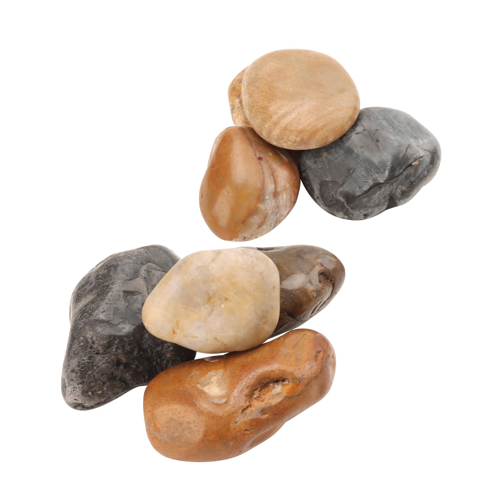KEILEOHO Piedras decorativas de 5 kg de 4,5 a 6 cm, piedras decorativas de 11 libras, rocas de río para macetas, jardín, acuario