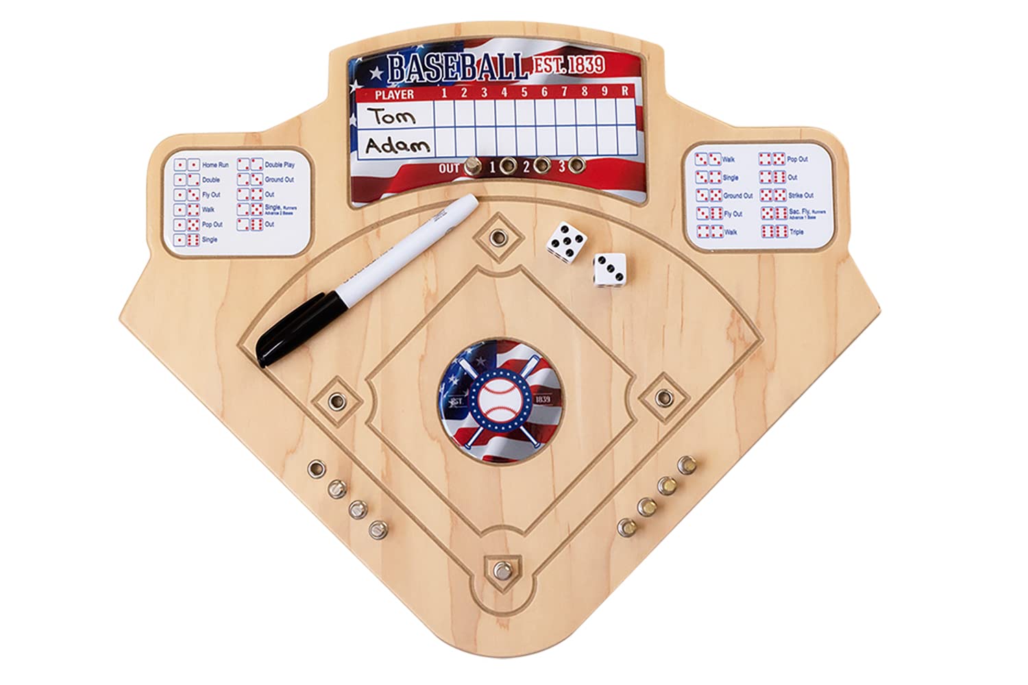 Across The BoardPatriotic Baseball