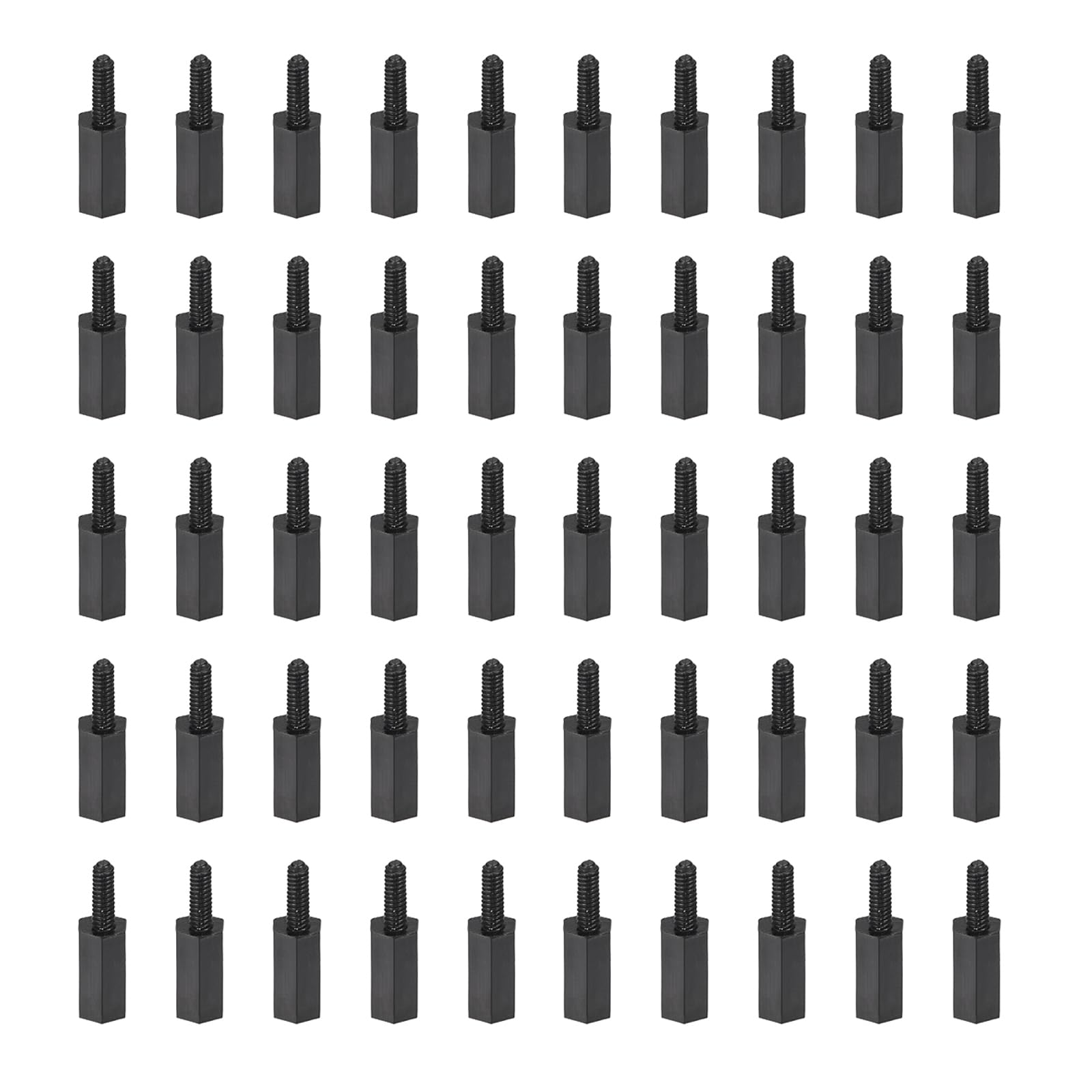 YOKIVE 50 Pcs M2 Standoff Screws, Nylon Hex PCB Standoffs with High Insulation Effect, Keep Height Consistent