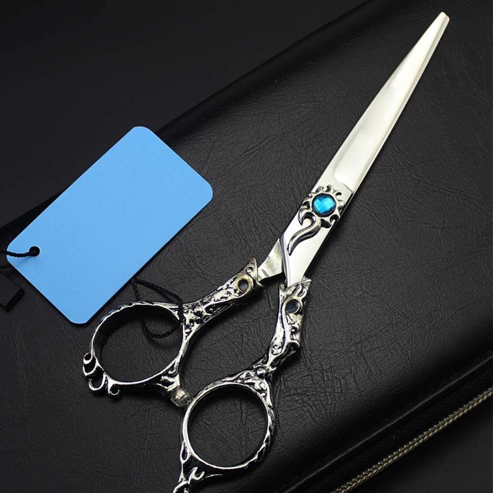 Tijeras de peluquería,Tijeras de peluquería,Peluquería Corte y Adelgazamiento Poda Peluquería y Uso Personal Acero Inoxidable,toothcut5.5inch