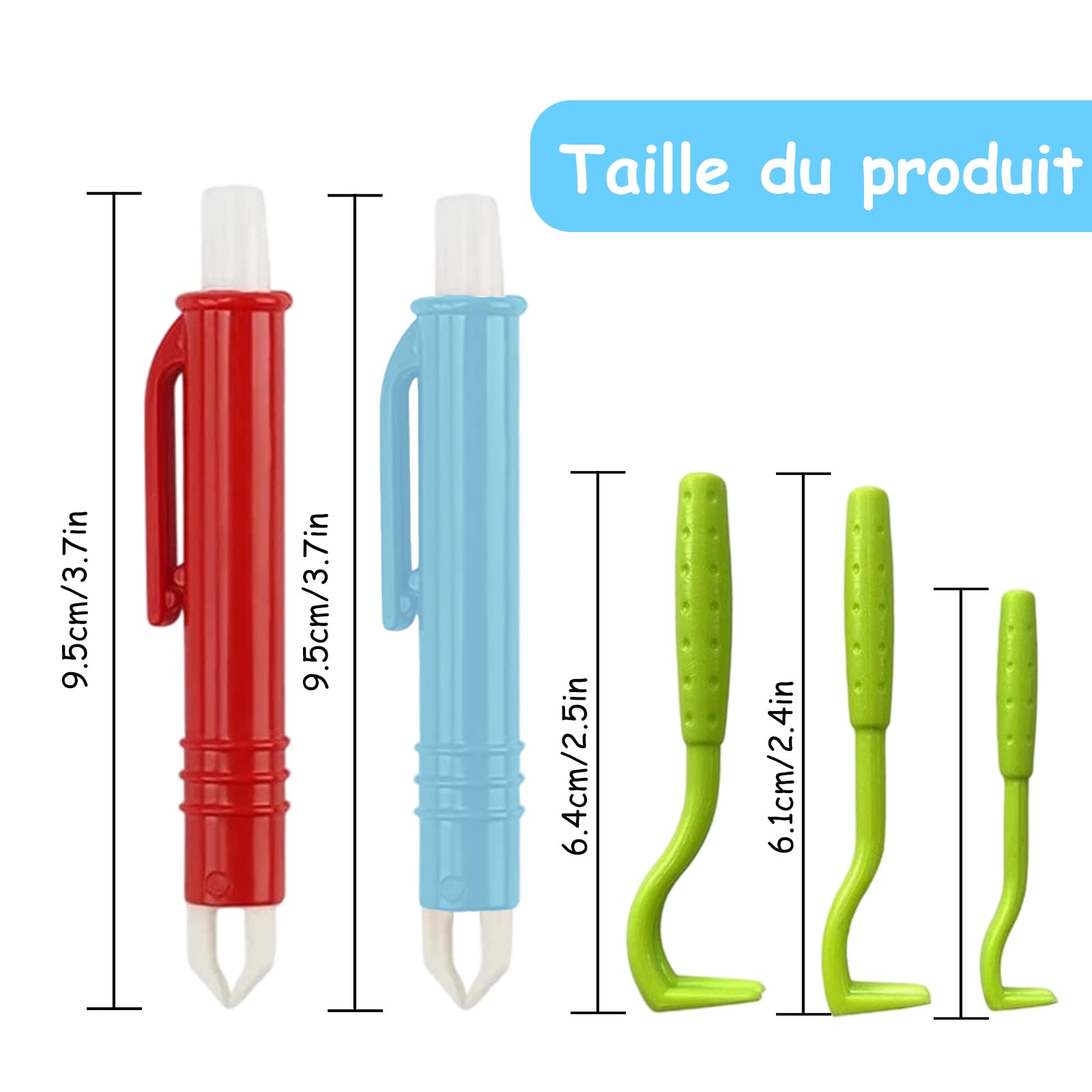 AUXHCYL Tire Tique Chien, 2 Pince à Tiques et 3 Tire Tic, Simple et sûr Pince a Tique pour Chat, Chien et Humains