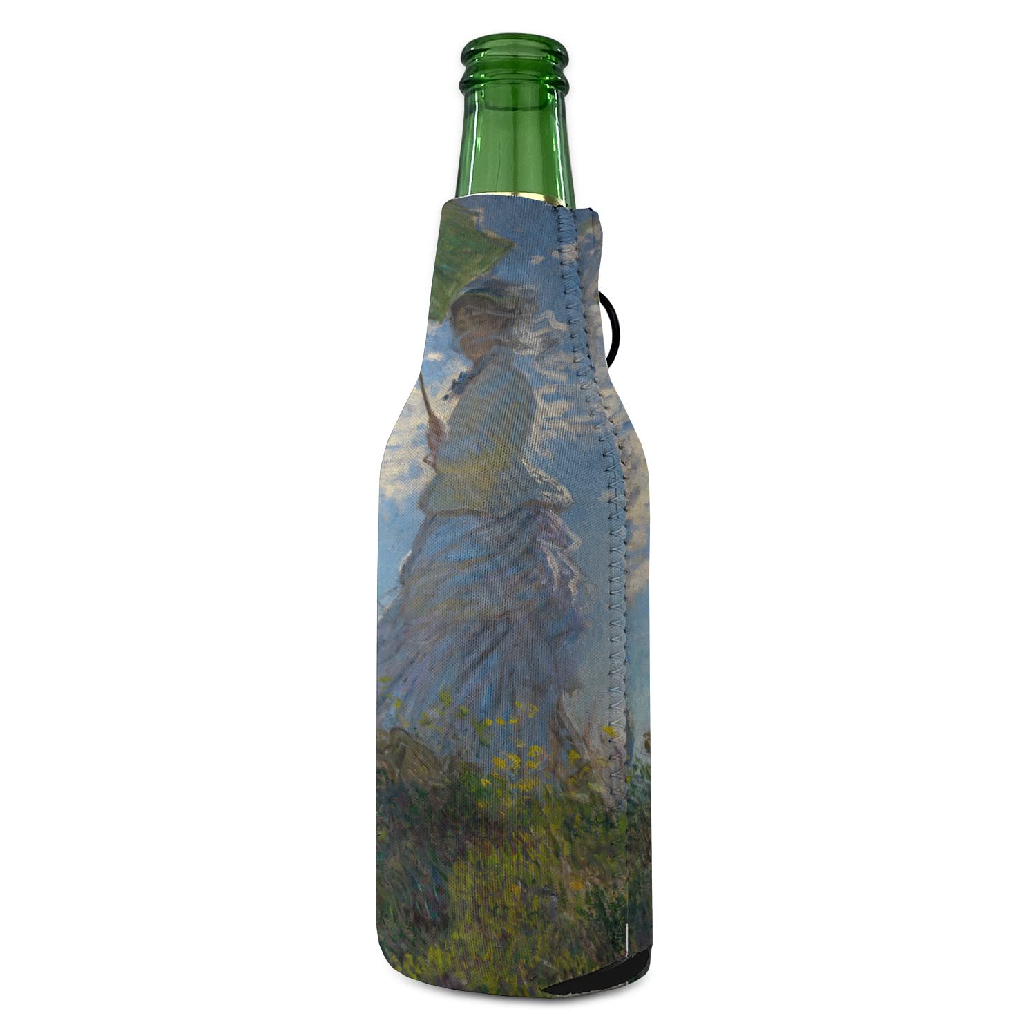 Promenade Woman by Claude Monet Zipper Bottle Cooler