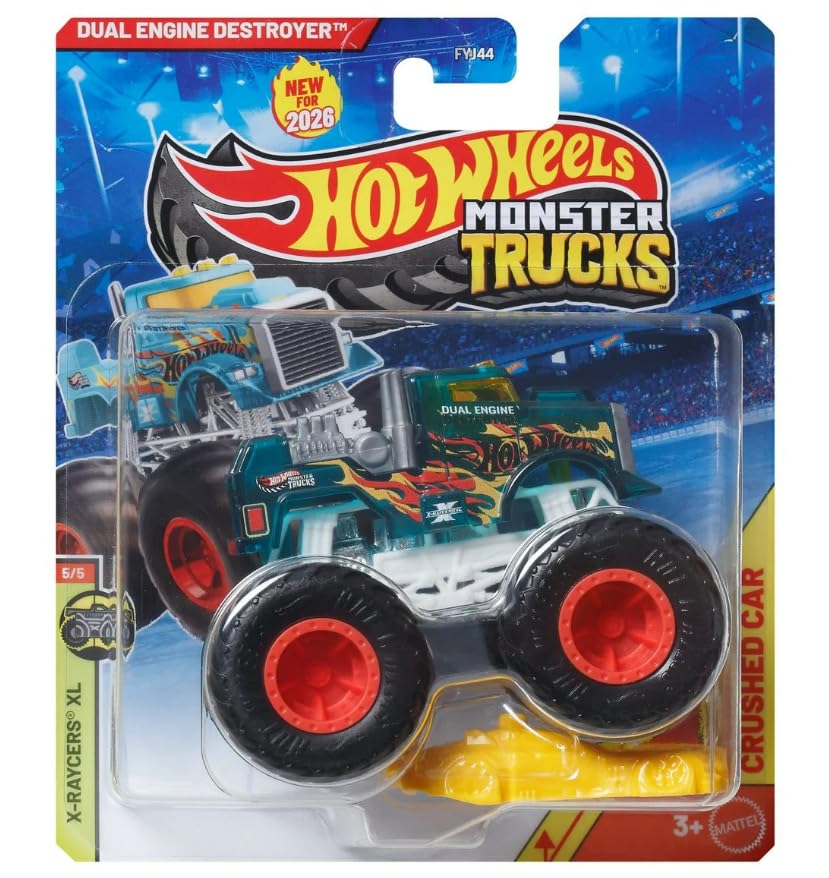 Hot Wheels Monster Trucks Dual Engine Destroyer 1:64 miniatura 1