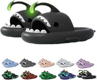 Galaxy Shark Slides, Galaxy Shark Slides Glow in The Dark Galaxy Shark Slides with Glitter Glow Shark Slides Galaxy Shark Slides Limited Edition Shark Slides Slippers for Women Men