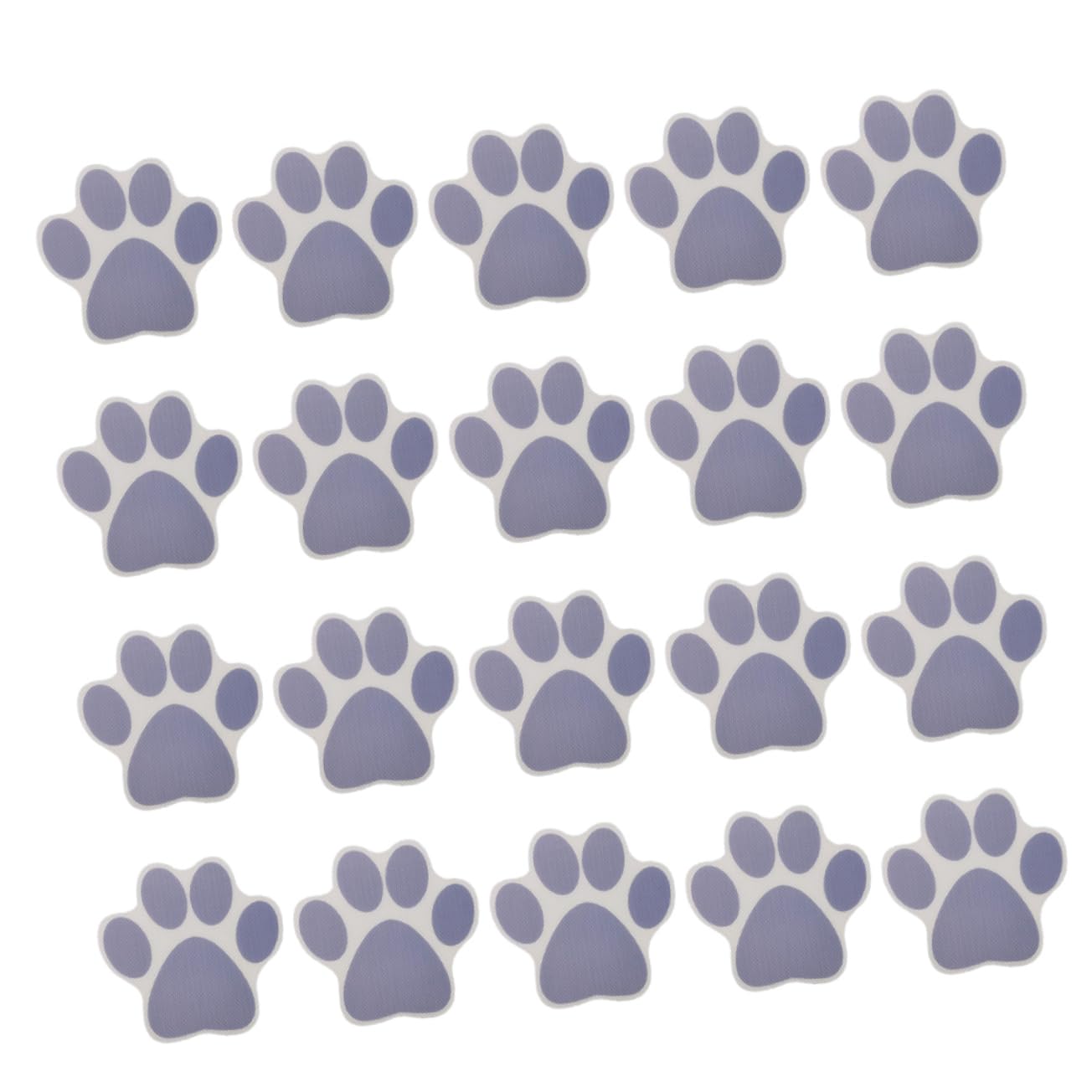 SOLUSTRE 20PCS Slip Cartoon Dog Footprint Stickers for Bathtub Decals for Bathroom Safety Grey Non Slip Tub Stickers for Easy Application Smooth Surfaces