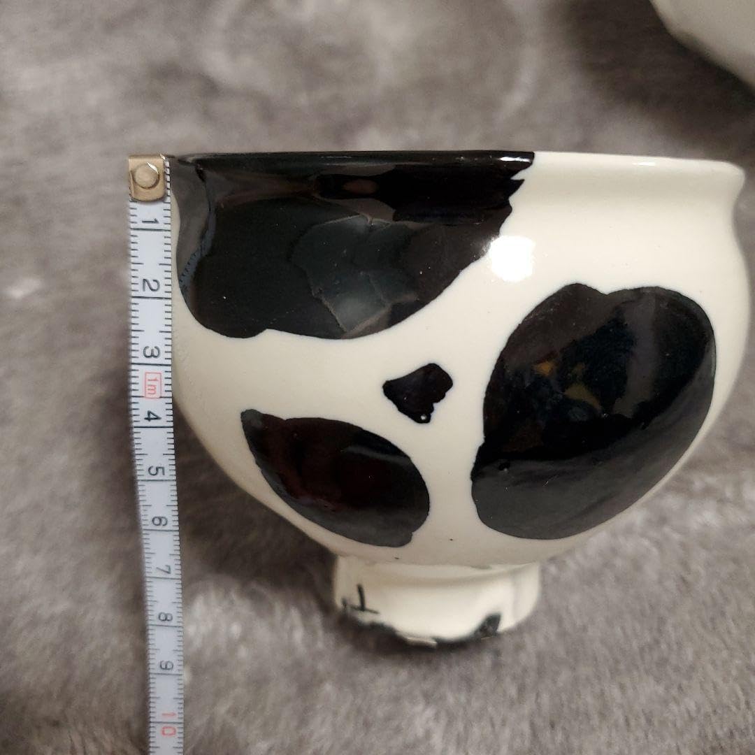 Amazon.co.jp: 鈴木環 ピジョンカップ 牛 柄 陶器 笠間 益子 食器  