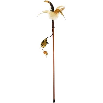 squeaky mouse on a stick cat toy