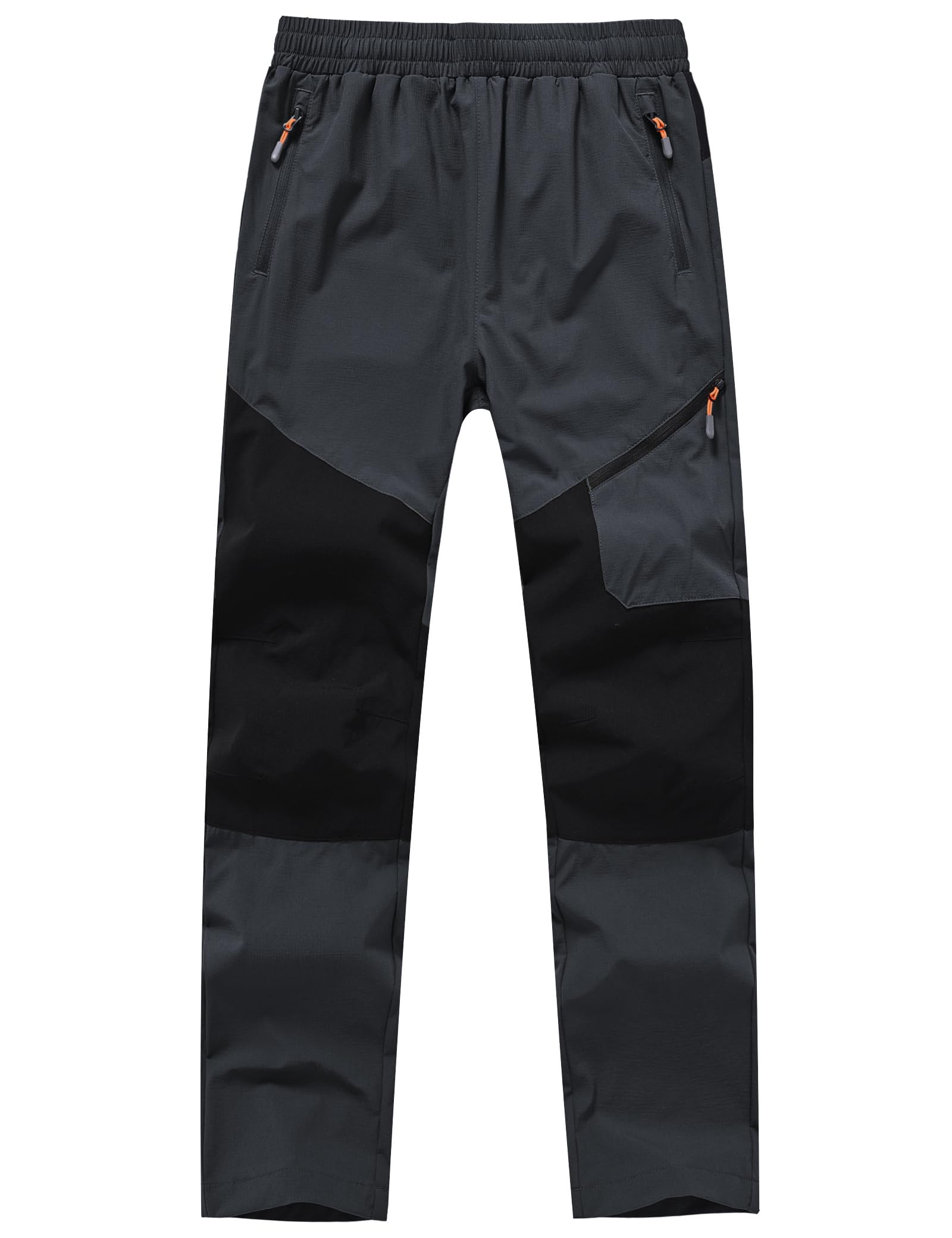Buyboxs Wanderhose Kinder Jungen Mädchen Trekkinghose Wasserdicht Leicht Outdoorhose Schnelltrocknend Atmungsaktiv mit verstellbarem Kordelzug