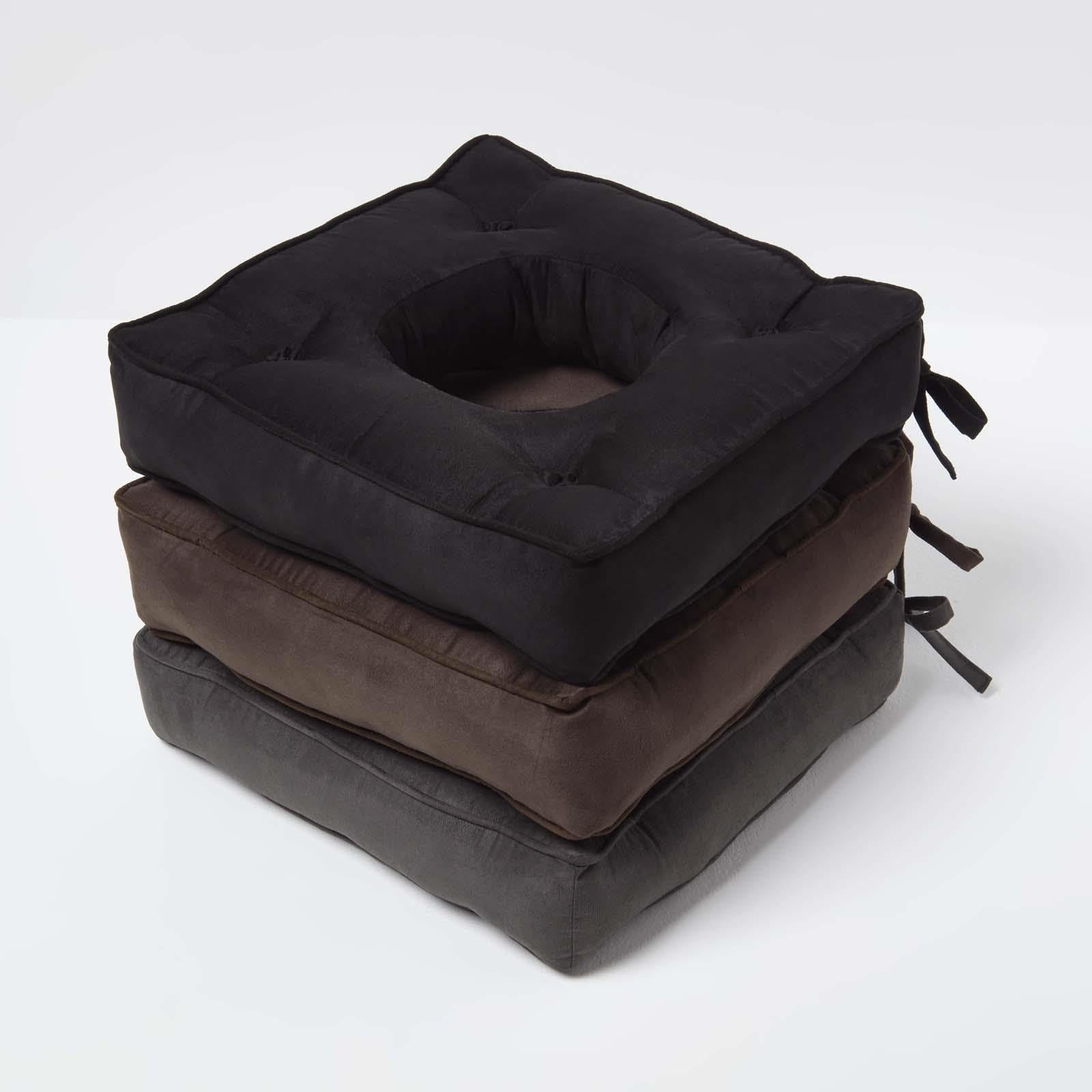 HOMESCAPES Cuscino per coccige Ultimate Comfort per alleviare il dolore al coccige, cuscino a ciambella fatto a mano con supporto solido, sollievo dalla sciatica, cuscino per emorroidi, cuscino per