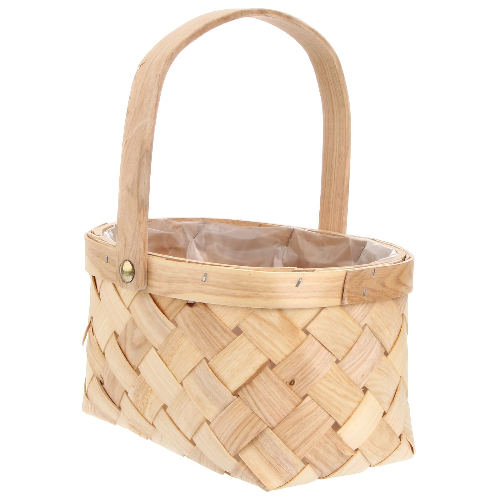 Panier d'œufs de Pâques portable en bois tissé, l'écrin cadeau idéal