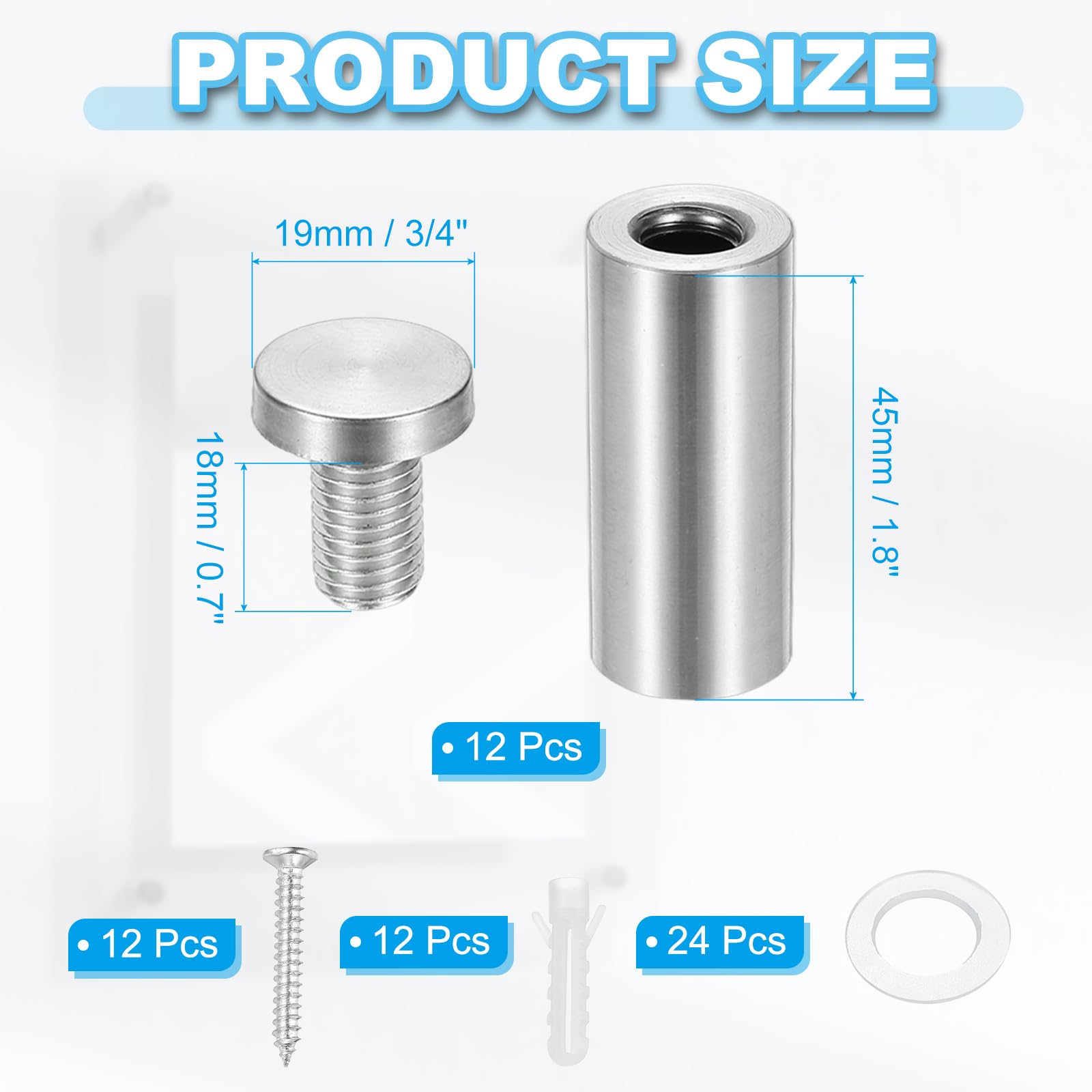 PATIKIL 19x50mm Standoff Screws - Image 2
