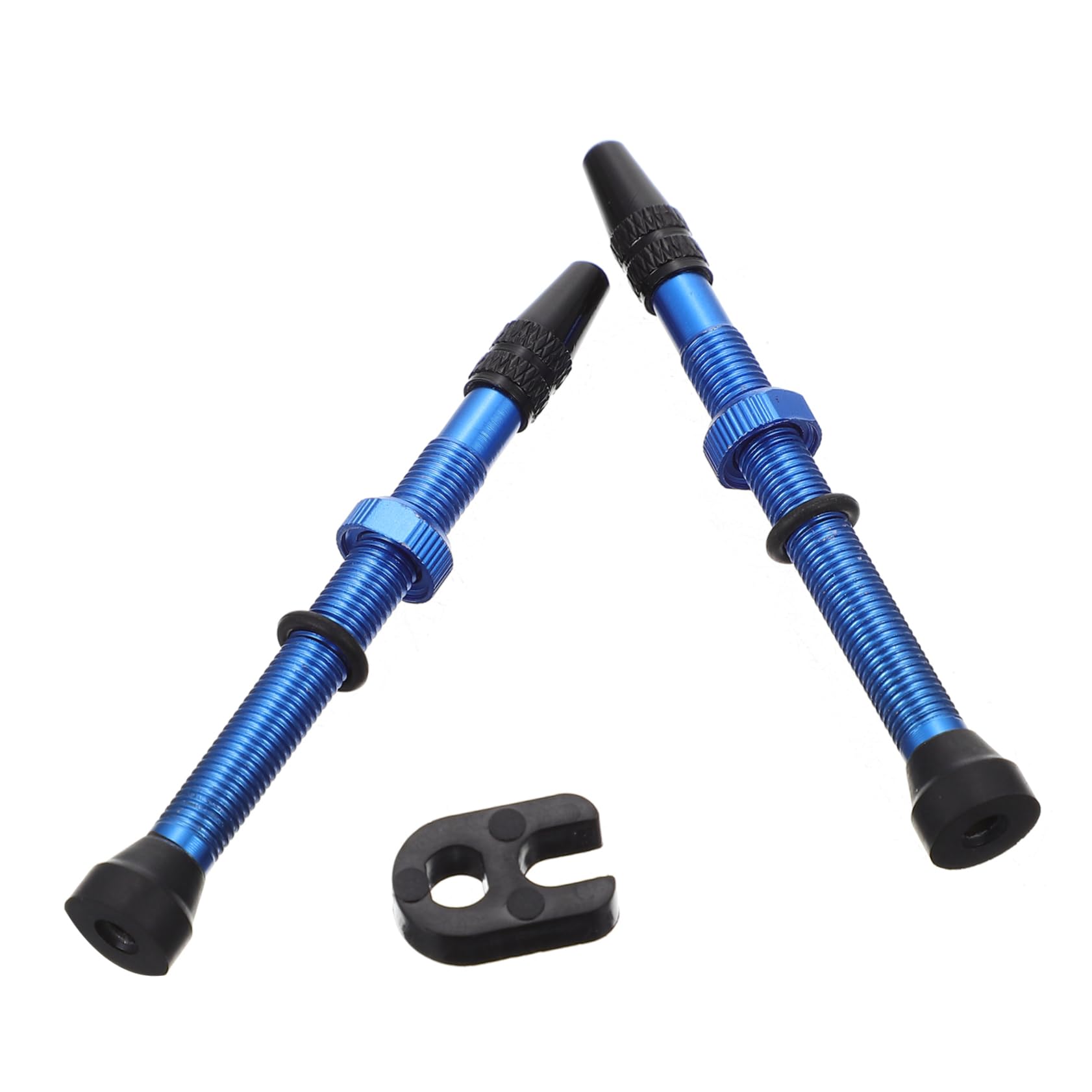 OSOLADY 1pair Tubeless Valve Stems for Bicycles High Hardness Easy Replacement for Improved Riding Experience Bike Accessories Installation Tool