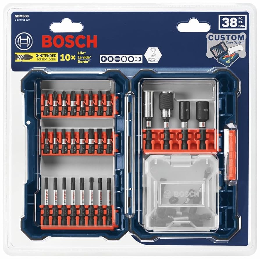 BOSCH SDMS38 38-Piece Assorted Impact Tough Screwdriving