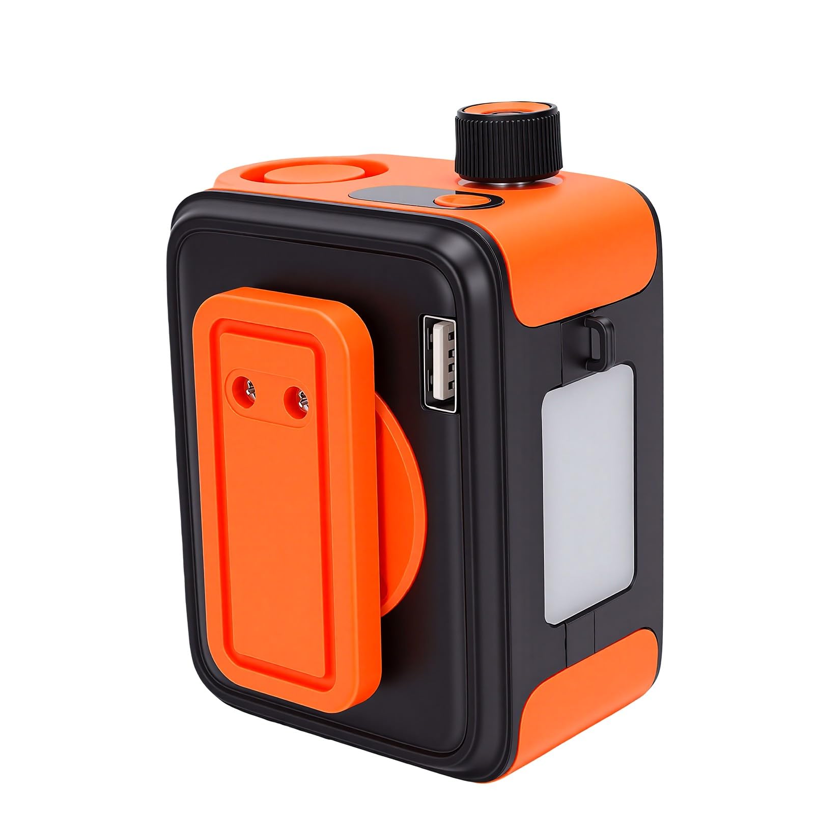 Ventilador de cuello colgante recargable bajo ruido Karlak de 100 velocidades naranja