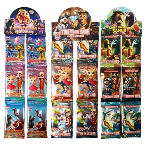MAUDFEK 96 PCS Brainrot Cards Italian Brainrot Trading Cards with Complete Card Collection Brainrot Trading Cards for Social Gatherings Italian Brainrot Cards