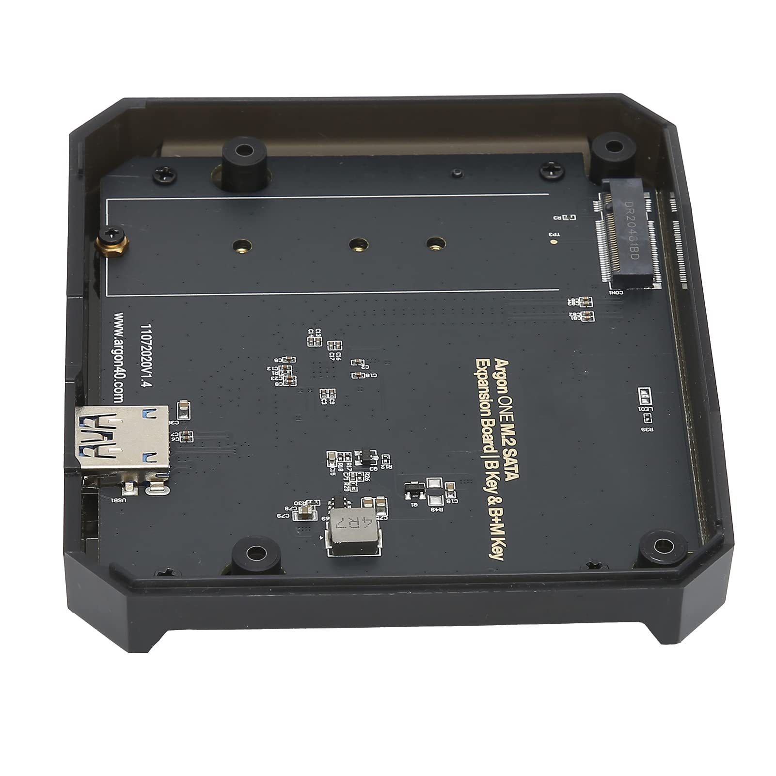 Karta rozszerzeń M.2 dla 4B Obudowa USB3.0 na dysk SSD SATA Szybkie rozwiązanie pamięci masowej Kompatybilne z dyskami M.2 2280 2260 2242 2230 Materiał ABS + PCB