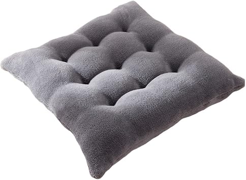 Cushion Winter Thick Plush Chair Cushion Office Sedentary Ass Cushion Lambswool Home Student Stool Seat CushionSize50x50cm,Color6