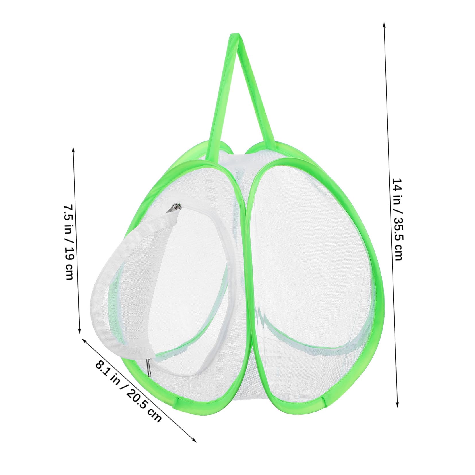 BESTonZON Jaula Hábitat Portátil 2 Piezas Verde Malla Transpirable Resistente para Insectos Exteriores Observación y Crianza Ligera Fácil Transporte