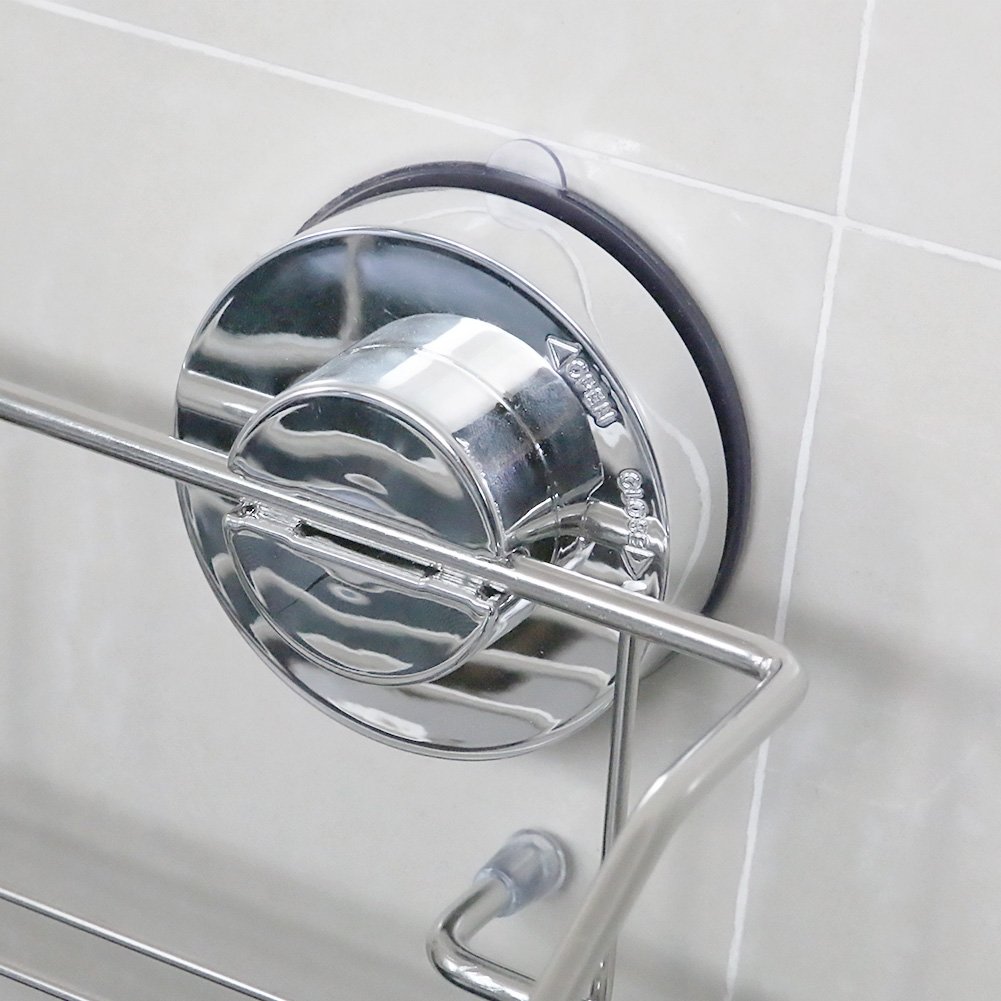 Mensola Doccia Senza Foratura,Mensole Bagno Portasapone Portaoggetti Organizzatore da Doccia da Muro Stoccaggio,Acciaio Inossidabile