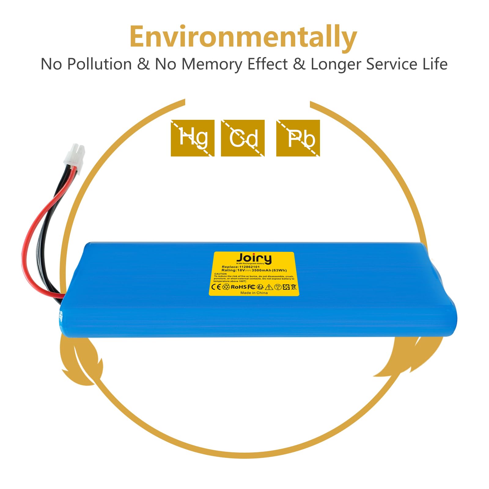 Joiry 18V 3500mAh Li-Ion Batería Compatible con Husqvarna Automower 210C, 210AC, 220AC, 230ACX, 260ACX, G2 2004-2006, SH Solar Hybrid