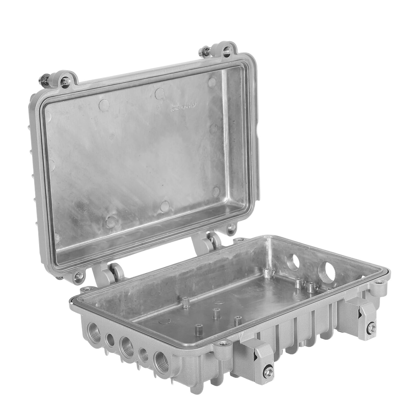 Veemoon Caja para Amplificador Exterior de Aluminio Fundido, Resistente Intemperie y Corrosión, Carcasa Protectora para Conexiones de Cables en Estaciones Base Inalámbricas, Uso