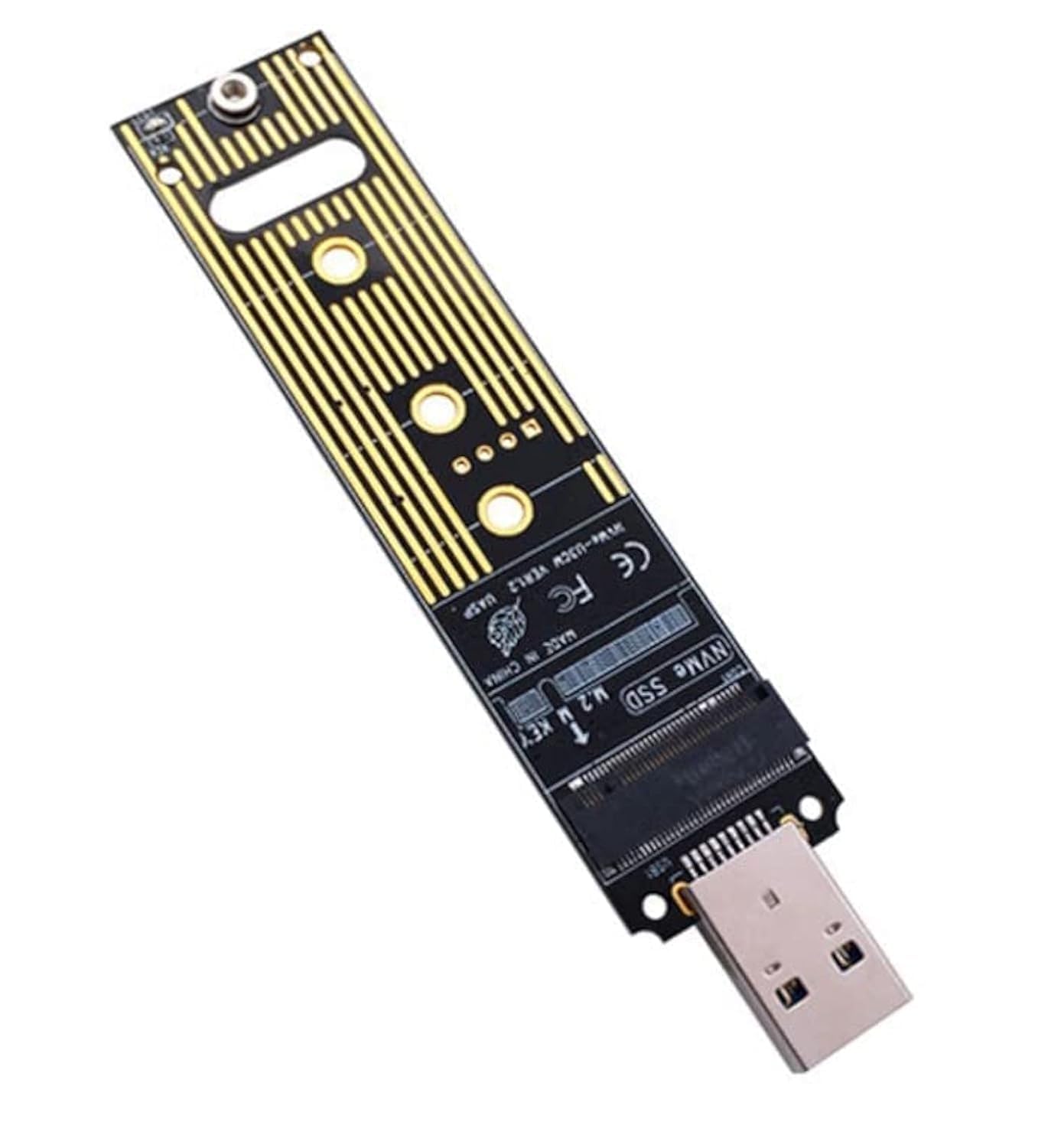 M.2 NVME USB 3.1 Adapter M-Key M.2 PCIe to Hard Drive SSD Converter Reader High Performance 10 Gbps USB 3.1 Gen 2 Bridge Chip Support 2230 2242 2260 2280