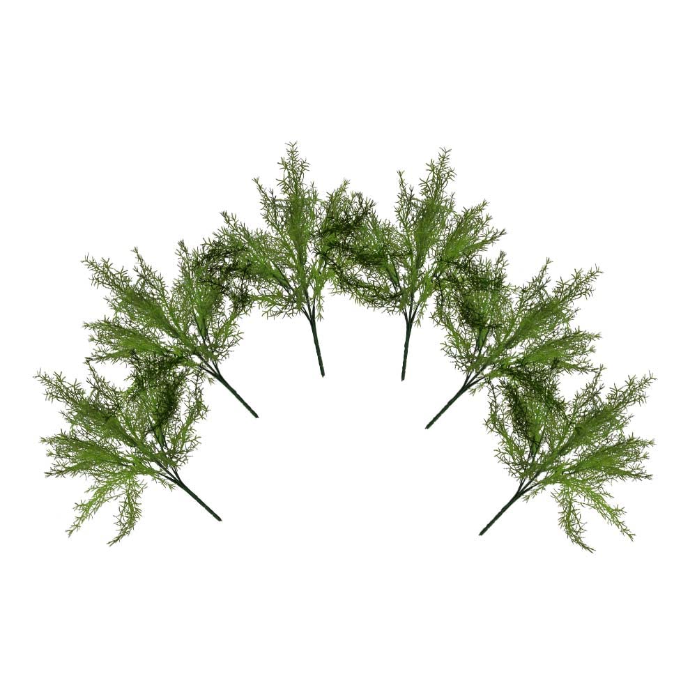 YATAI Emerald Fern Asparagus Bunch Artificial Plants Leaf Branches Wholesale Fake Flowers Plastic Plant for Home Indoor Table Vase Centerpiece Christmas Ornaments Decor (6)