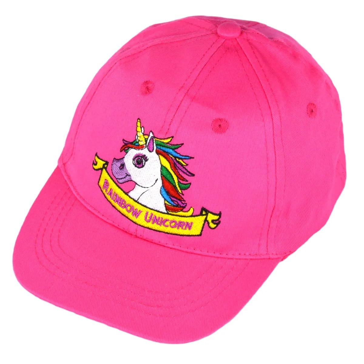 Palgrave Ltd Gorra de verano para niños y niñas, diseño de unicornio arcoíris de 2 a 8 años