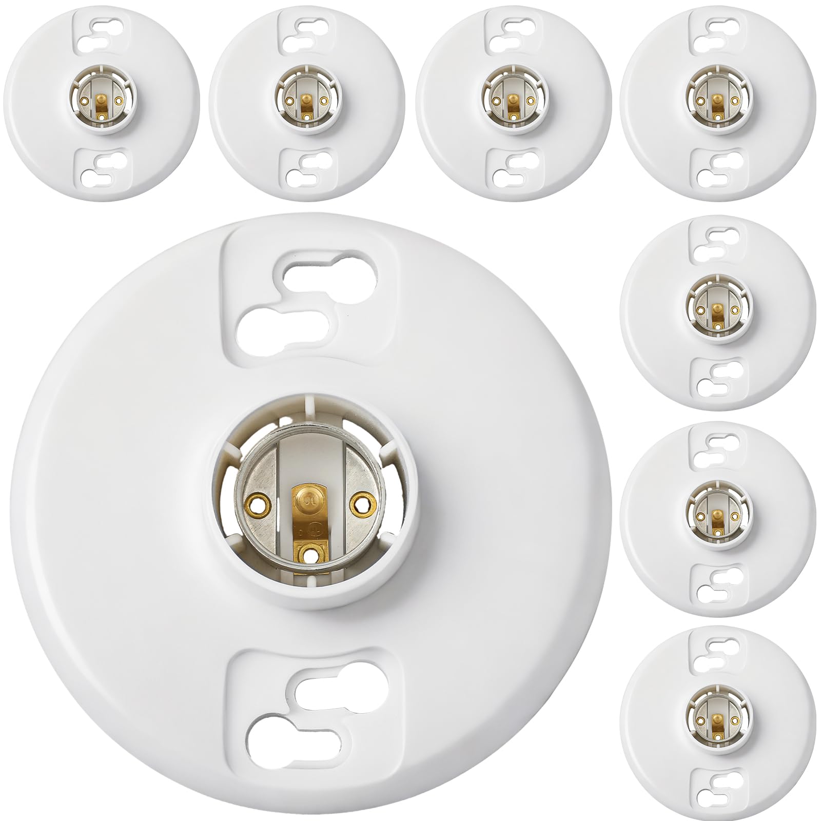 E26 Light Sockets - 8 Pack Replacement -1