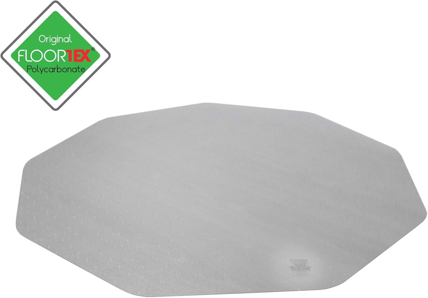 Floortex® 9Mat® Polycarbonate 9-Sided Clear Chair Mat for Hard Floors- 38" x 39"