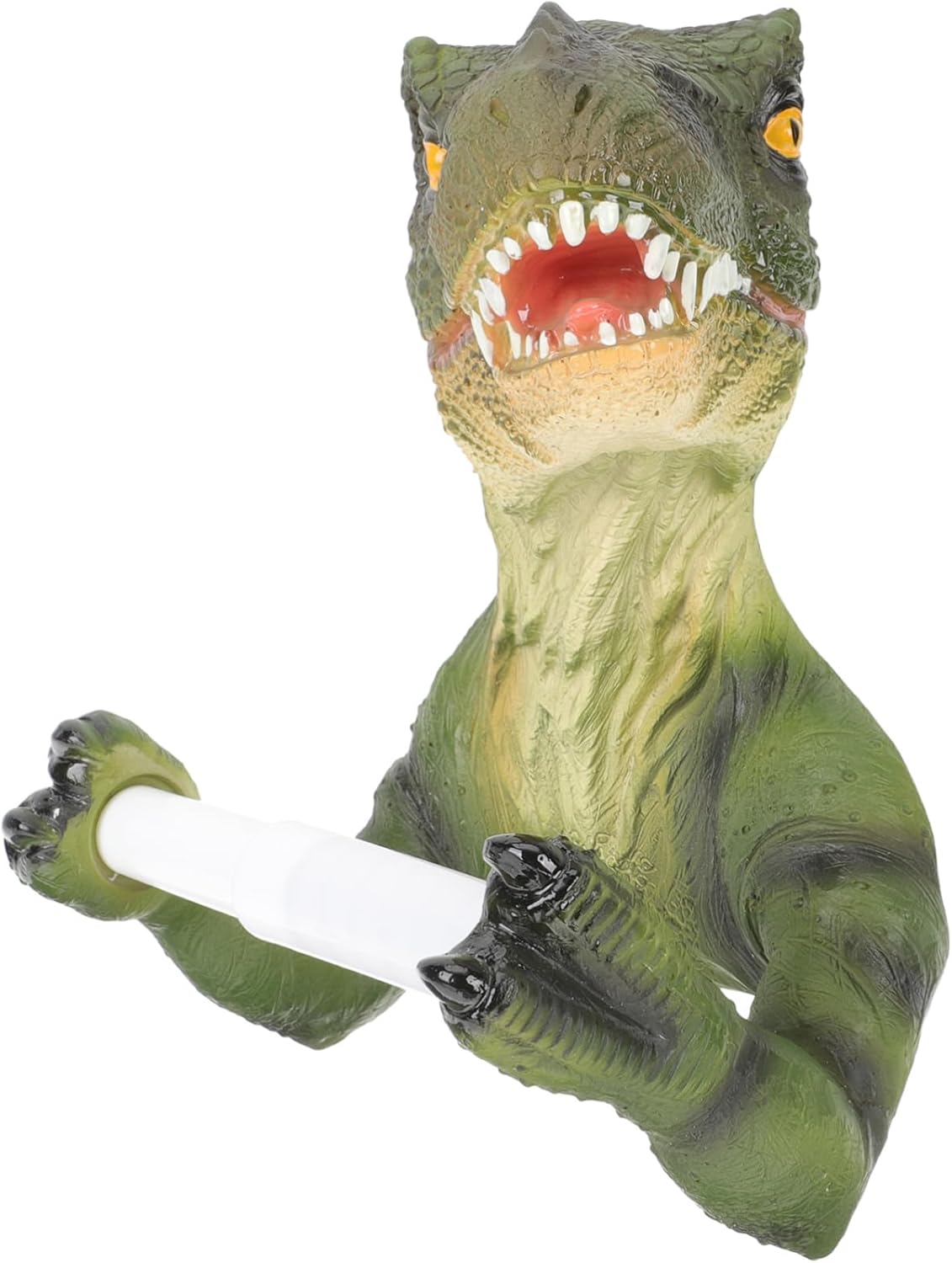 DOITOOL Space-Saving Dinosaur Decor Wall-Mounted Paper Rack Toilet Paper Holder for Home