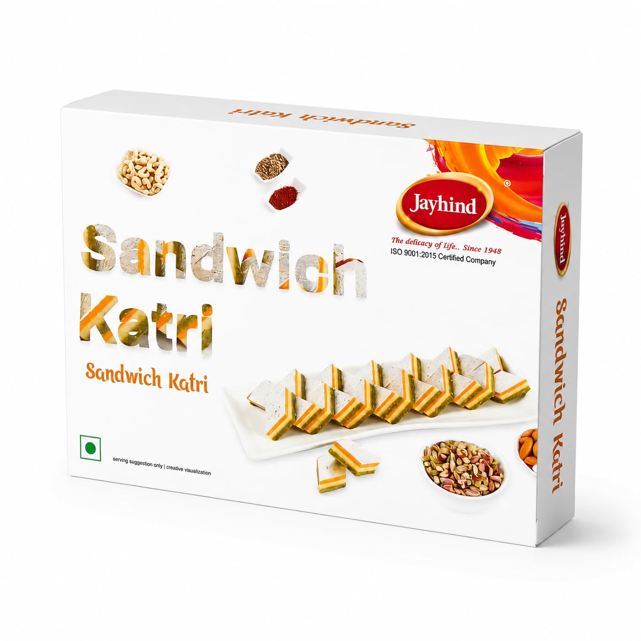 JAY HIND BPK Sandwich Katali – Rich & Premium Layered Indian Sweet | Traditional Mithai Delight | Delicious Ready to Eat Dessert | 250g (Pack of 1)-image-30