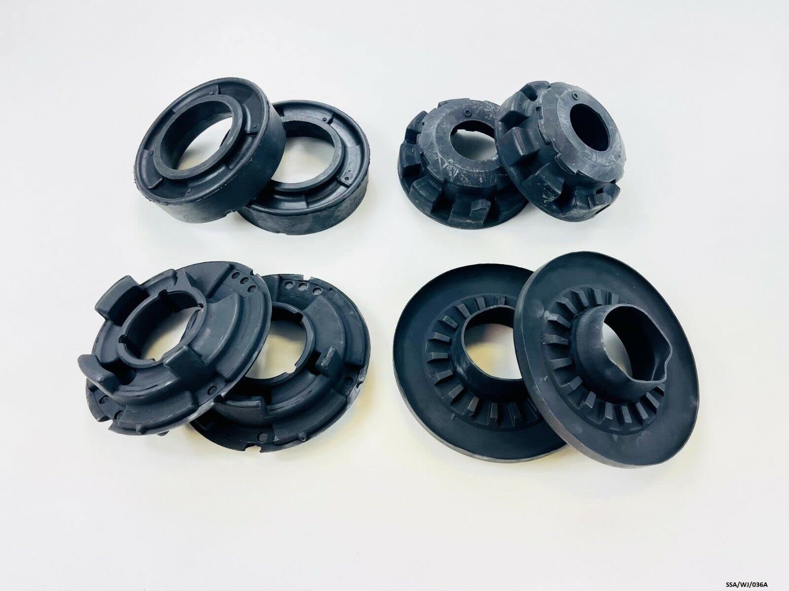 8 isolatori per molle elicoidali compatibili con Jeep Grand Cherokee WJ/WG 1999-2004 SSA/WJ/036A