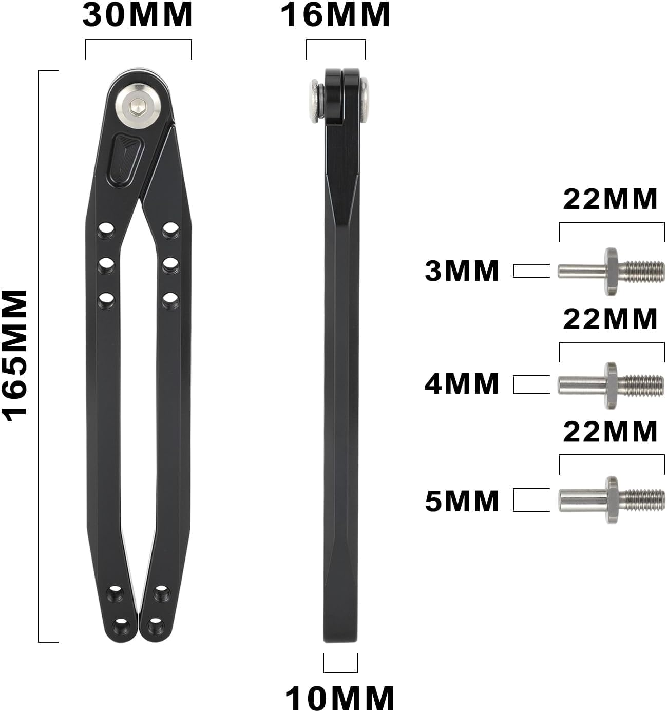 Adjustable Tools Removal Wrench, Aluminum Alloy Wrench for Motorcycle Shock Absorber Oil Seal Mount/Shock Absorber Removal Wrench