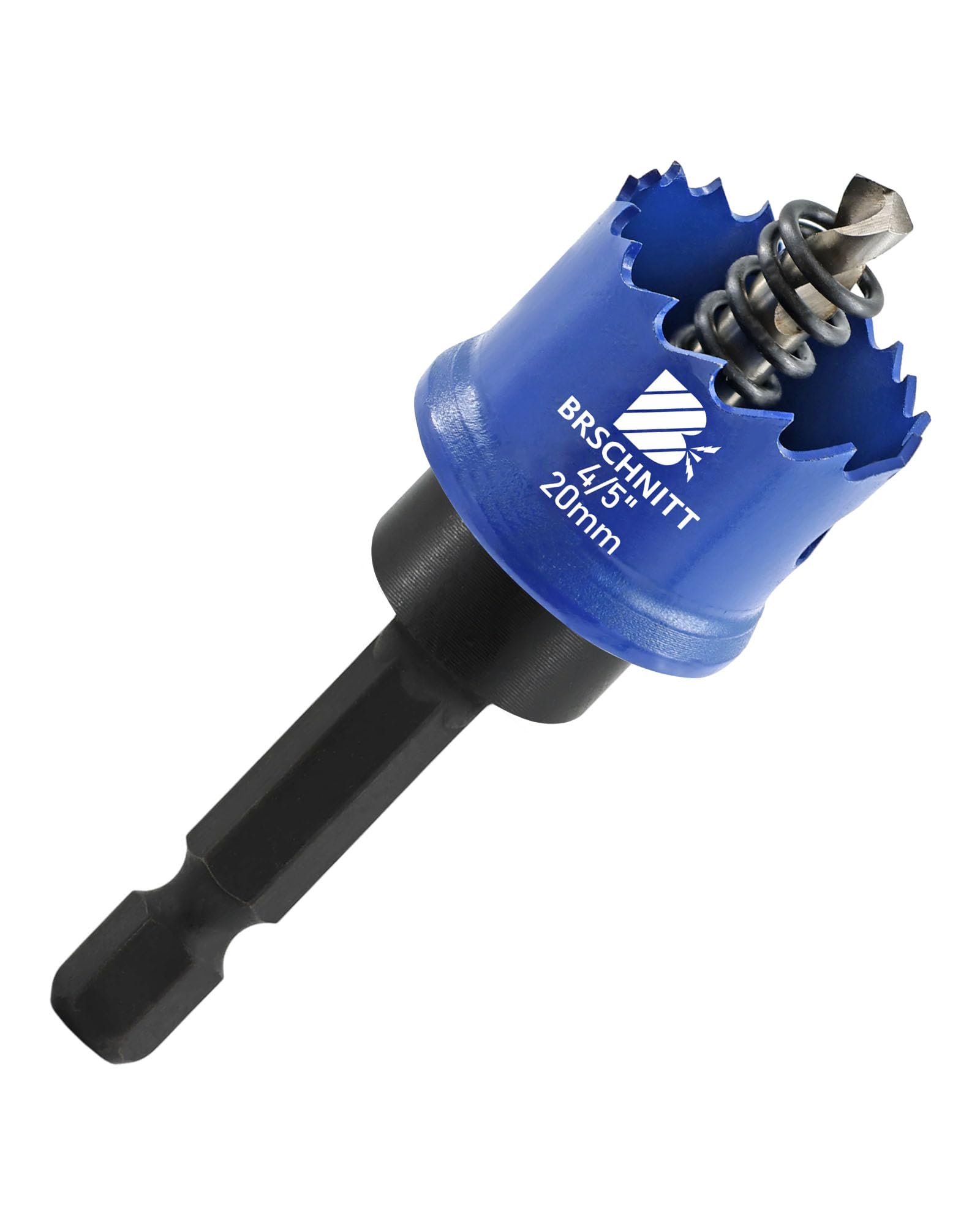 BRSCHNITT Bi-Metal Hole Saw 20mm,Hole Cutter Set Hex Shank for Drilling Thin Metal,Stainless Steel,Mild Steel and Aluminium
