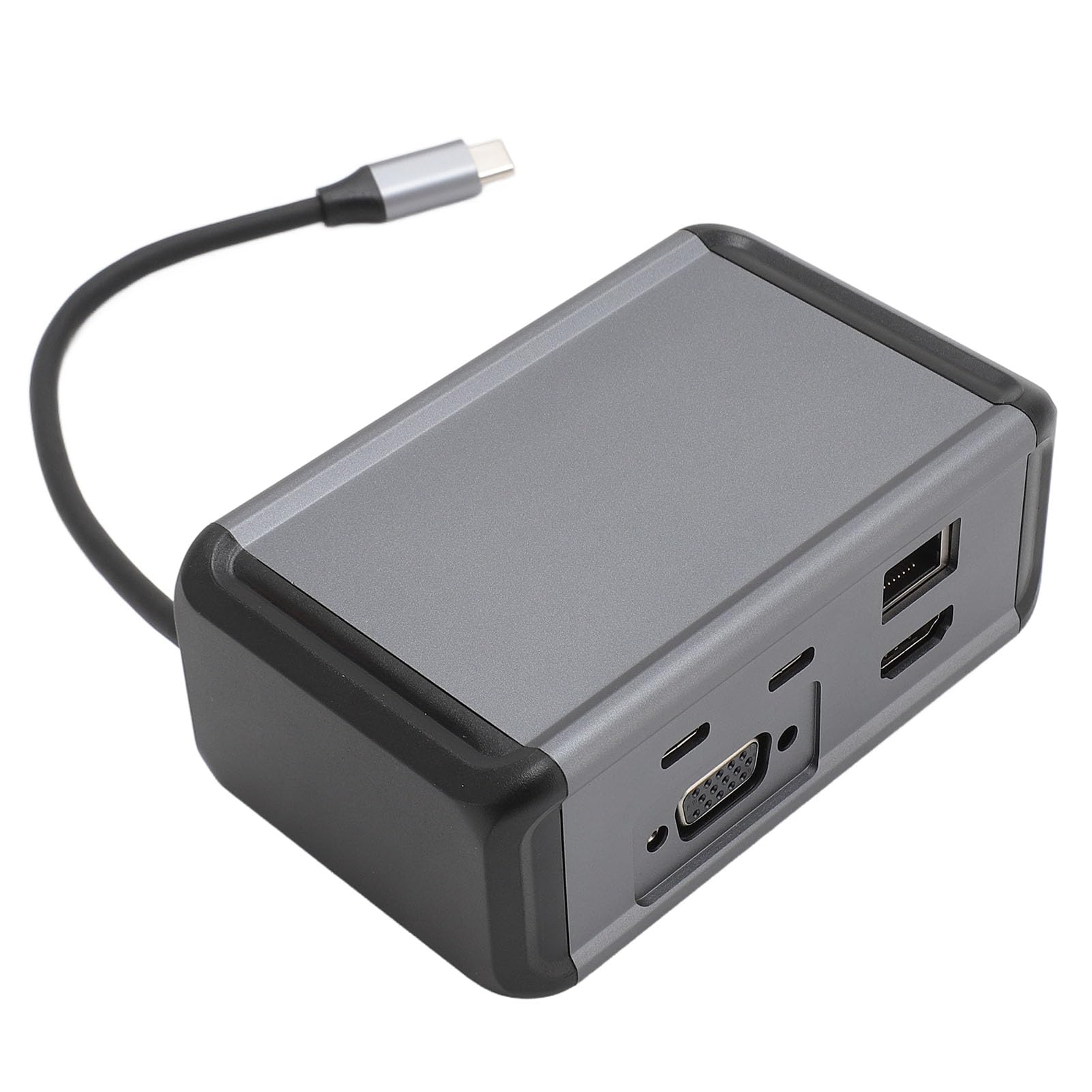 Hub USB C 12 in 1 Docking station in lega di alluminio, hub di tipo C con porte VGA PD RJ45 USB 3.0, docking station desktop verticale per computer portatile, display Ultra HD 4K