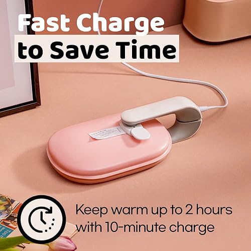 Miniatura 5 de Almohadilla térmica portátil para agua caliente eléctrica con funda de vellón suave, mano armada, pies fríos, alivia los calambres menstruales o