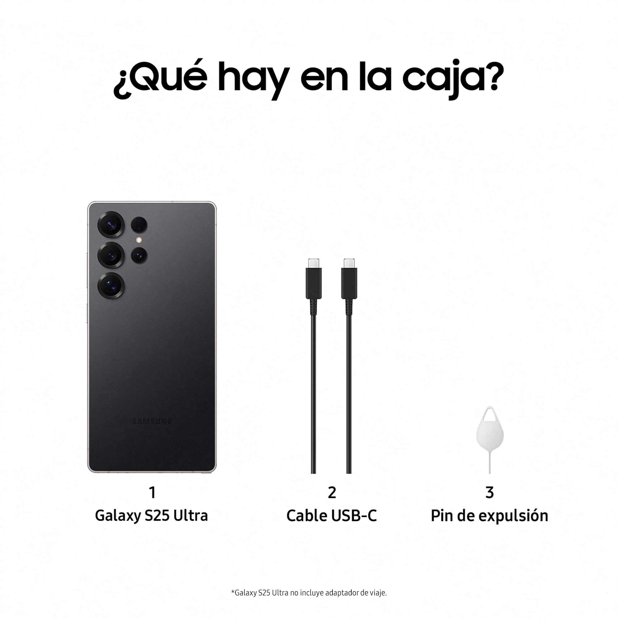 Samsung Galaxy S25 Ultra 512GB Teléfono Móvil con IA, Galaxy AI, 12GB RAM, Cámara 200MP, Dual SIM, IP68, Garantía del Fabricante 3 Años + 1 Año Extra, Titanio Negro (Versión Española)