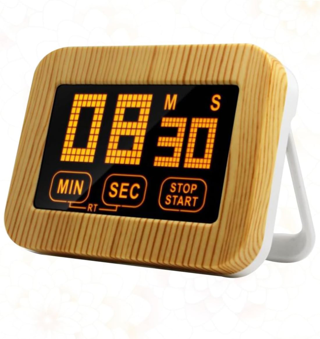 Cabilock 2pcs Magnetic Touch Screen Kitchen Timer Practical Countdown Device for Home Use Easy to Store No Battery Required for Cooking Games and Scheduling Activities