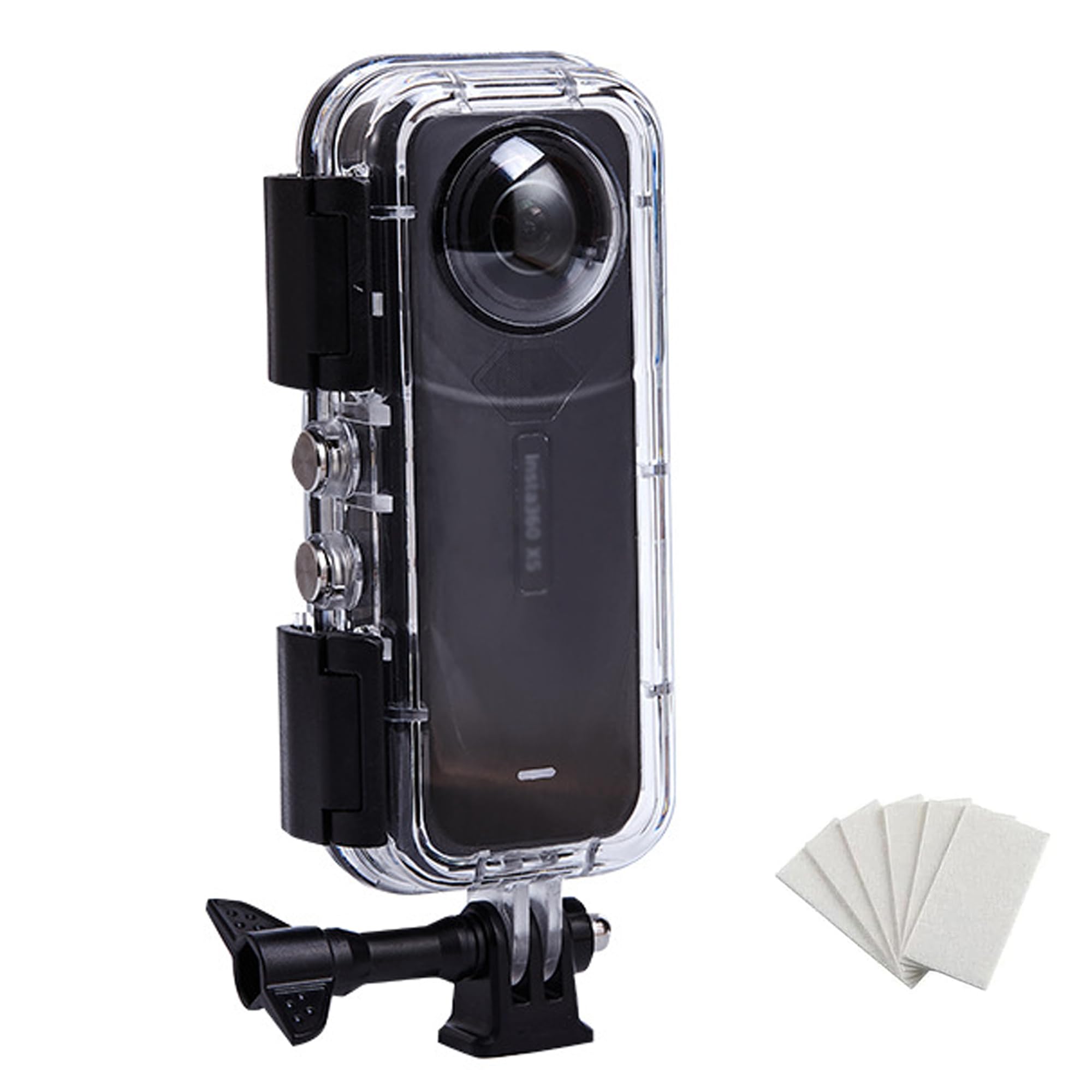 45M/147FT Waterproof Case for Insta 360 X5, Underwater Diving Protective Housing Shell for Insta 360 X5 Action Camera with Bracket Accessories-image-21