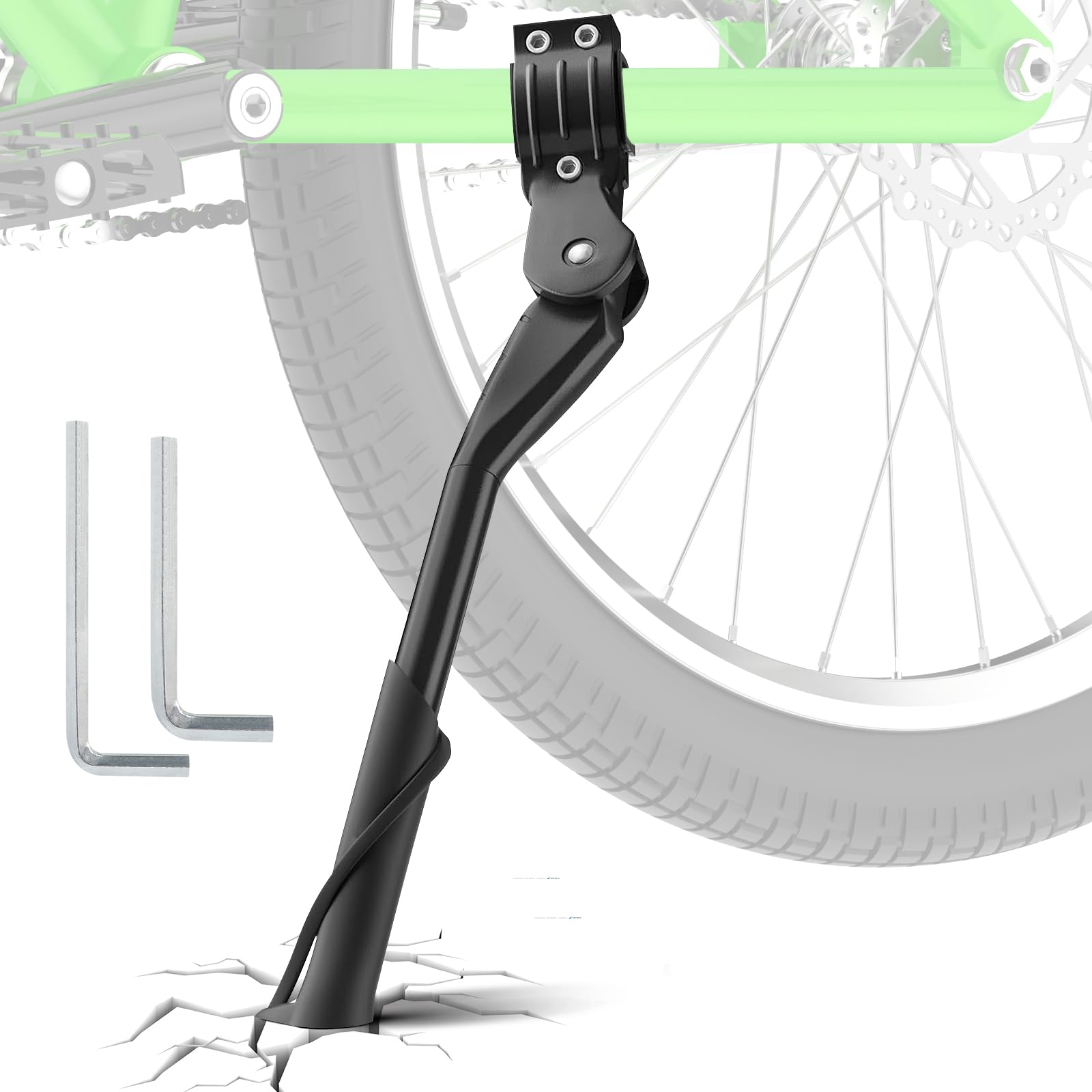 ROELLY Cavalletto per Bicicletta Regolabile In Altezza da 24-29 Pollici, Lega di Alluminio Addensata, Antiscivolo, Adatto per Mountain Bike e Biciclette Elettriche