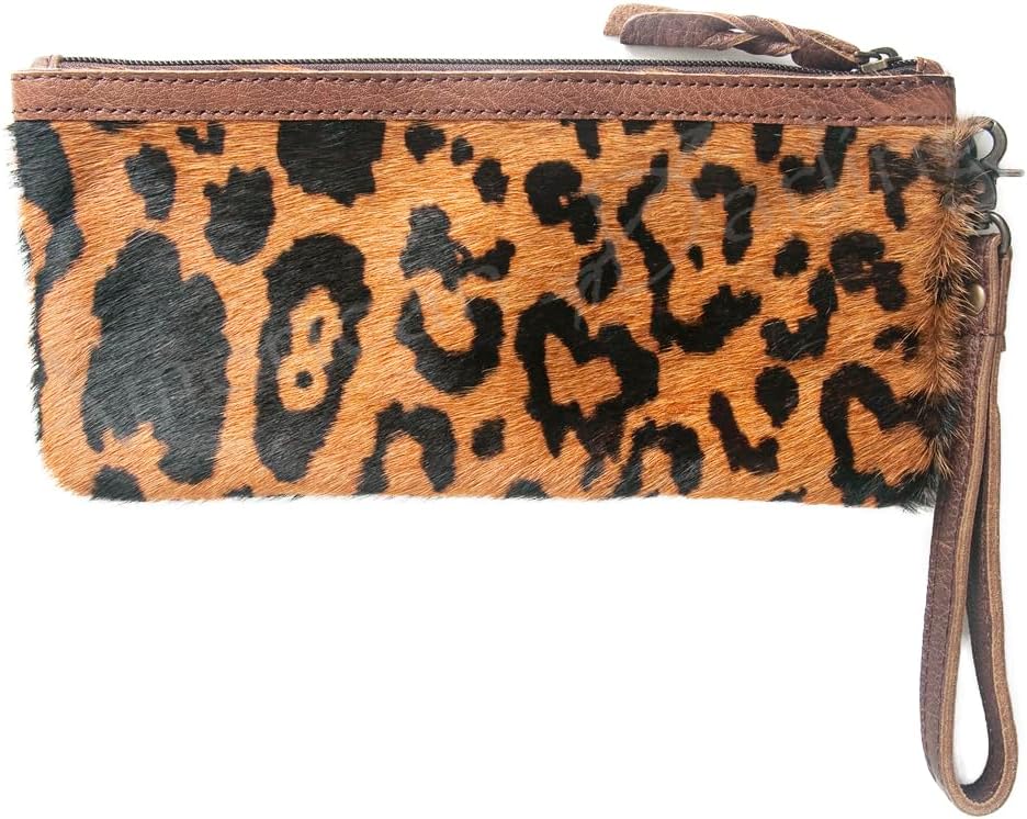 American Darling Wristlet Hair on Genuine Leather Western Women Bag | Handbag Purse Travel Clutch