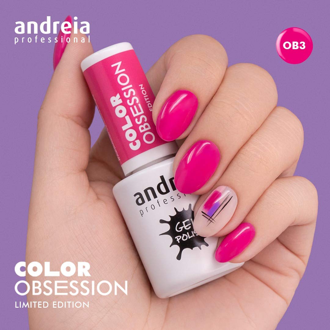 Andreia Pintauñas Semipermanentes – Esmalte Semipermanente Profesional para Uñas de Gel - Manicura con Brillo Intenso que Dura Hasta 4 Semanas - Color MZ3 Coral Neón - 10,5ml — view 165