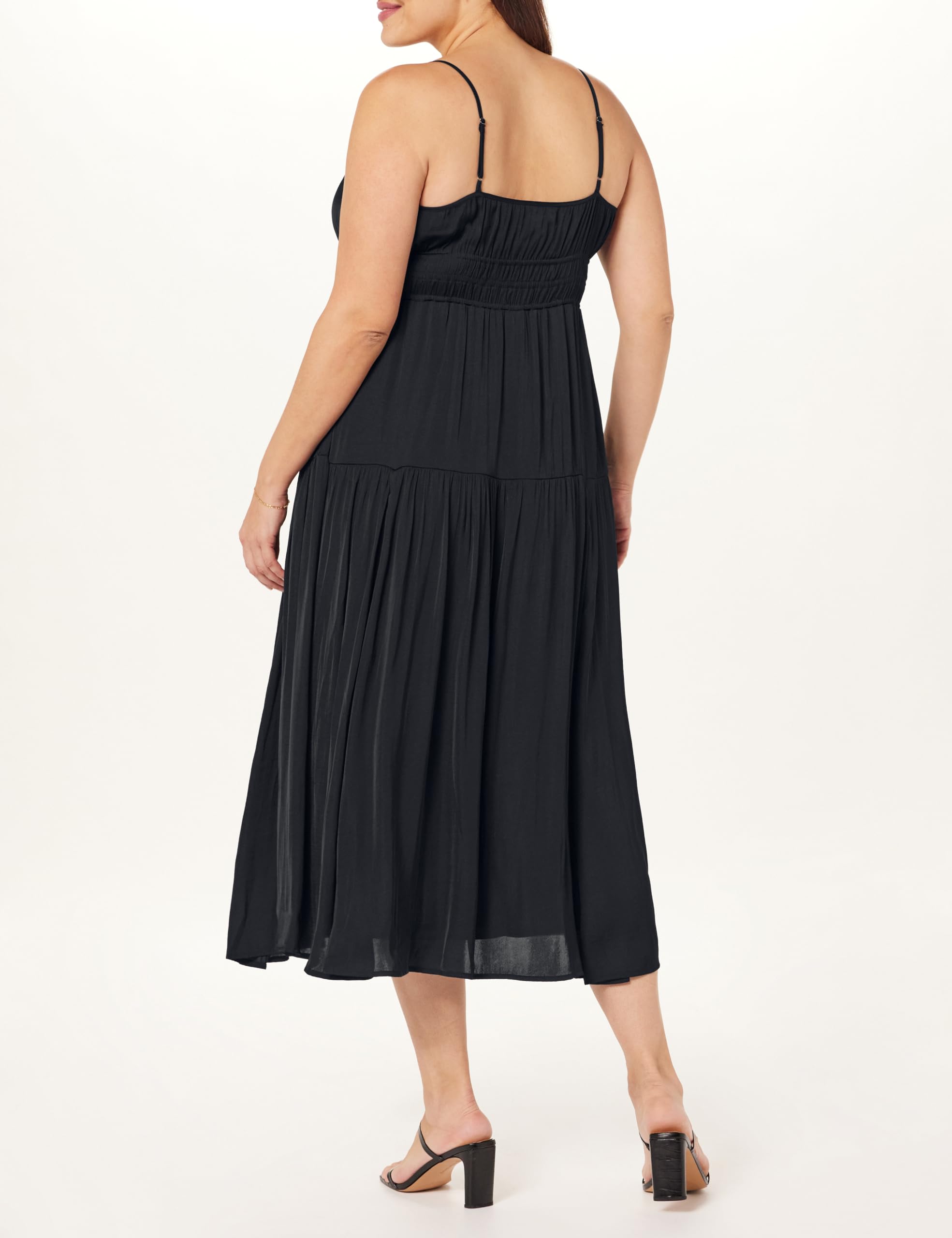 The Drop Tavia Tie-Front Tiered Maxi Dress Maxi Abito Donna