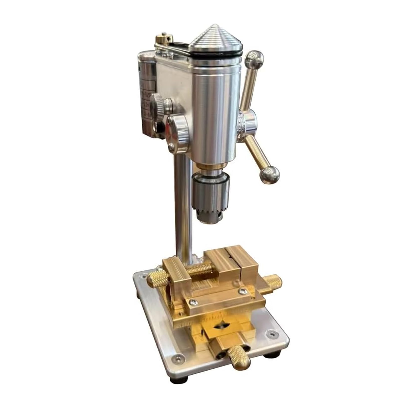 VILA SMO Multifunctional Precision Watch Drill Press, Mini Bench Drill Press, Variable Speed, Clamping Range 0.3-4mm,0.01mm Accuracy, For Watch Repair,jewelry Making