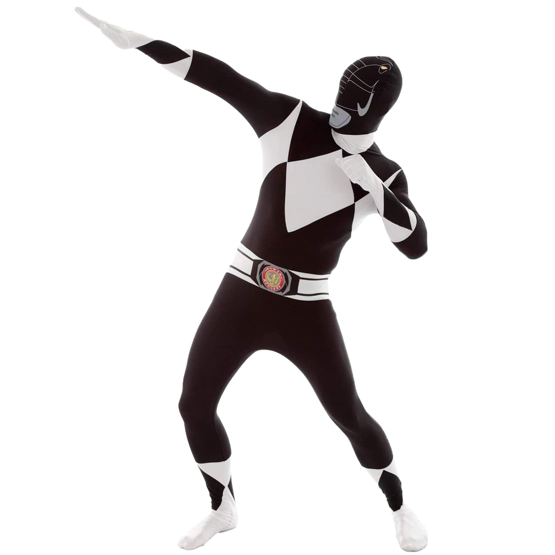 Morphsuits Men's Power Rangers Adult Sized Costume, Black, L UK