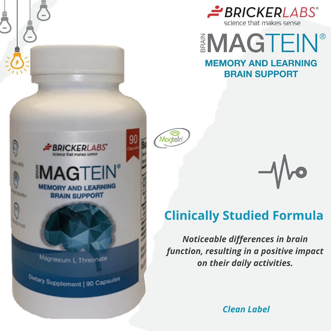 Buy Bricker Labs MAGTEIN Magnesium L Threonate, Magnesium Supplement