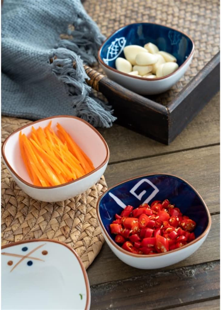 Ripple Dish Japanese-style Ceramic Seasoning Hot Pot Dipping Household Small Sauce Soy