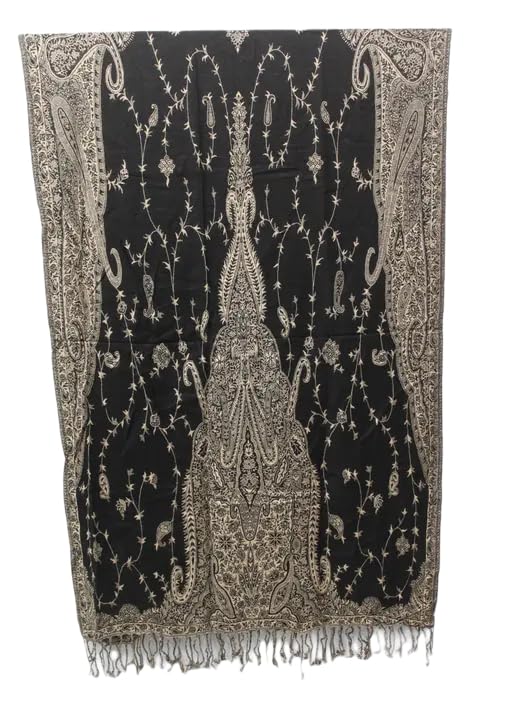 VISCOSE JAMAVAR KASHMIRIE ANTIQUE JAMAVAR MUGHAL STYLISH STOLE SIZE 28X80_59-image-45