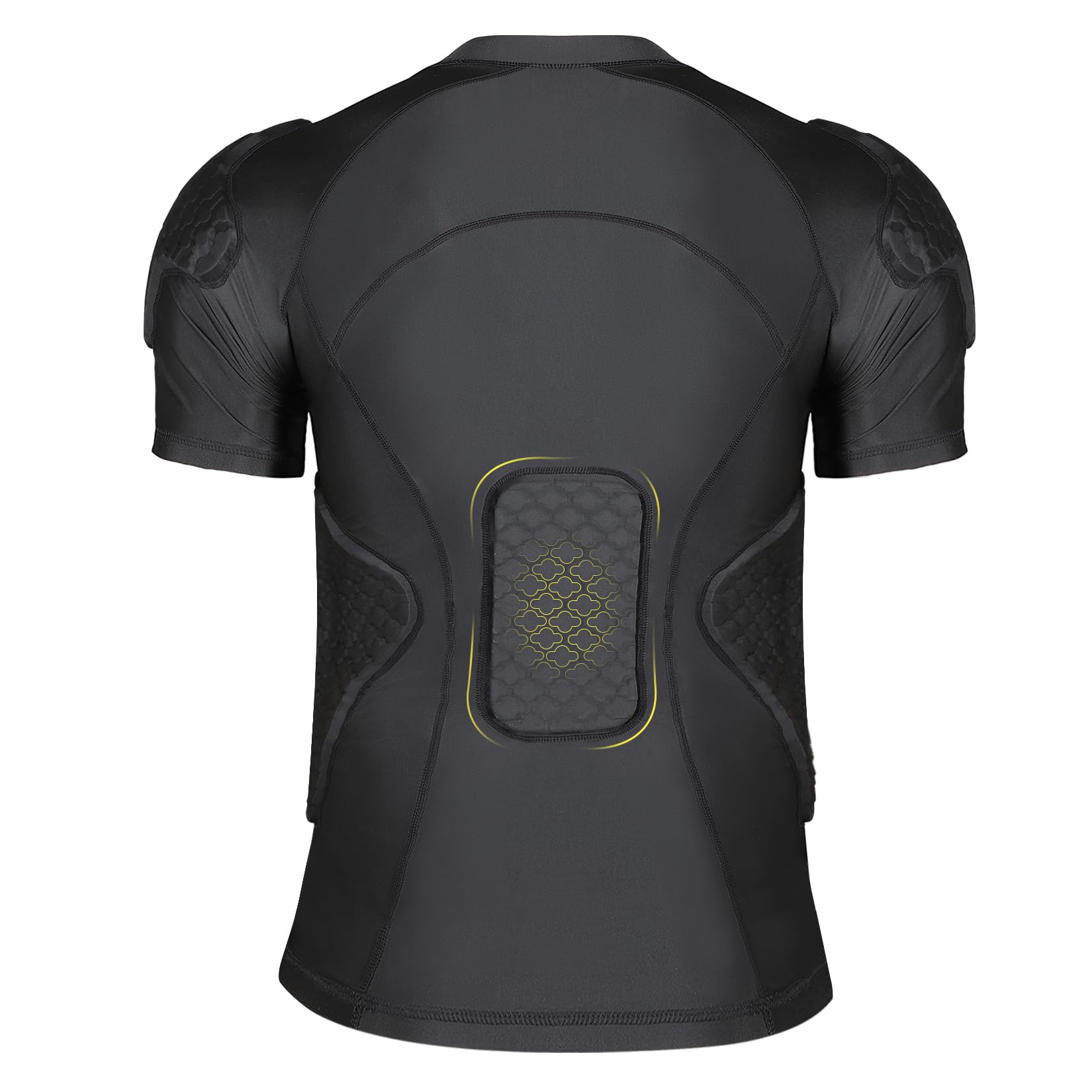 Rembourré Chemise Jeunes Compression Sports Protection T-Shirt Côtes Poitrine Protecteur Hommes Sports Shock Rash Garde Football Football Paintball Baseball